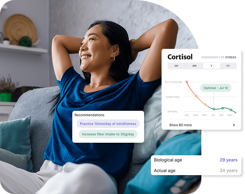 woman with biotest results